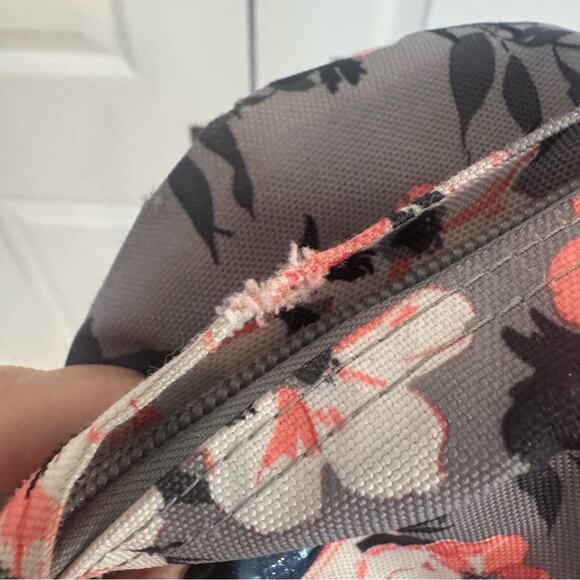 Jansport Backpack Plumeria Flowers Pink Gray Cherry Blossom School Travel Work - Picture 12 of 15